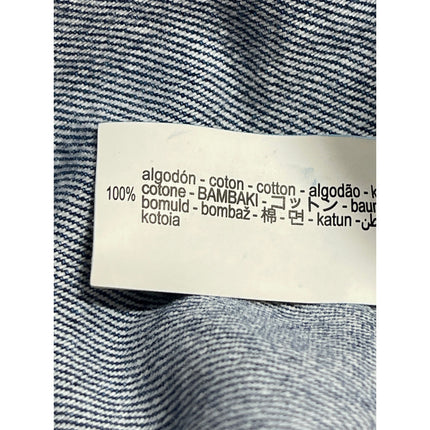 Zara Womens Blue Denim Collared Cap Sleeve Button Down Mini A-Line Shirt Dress M