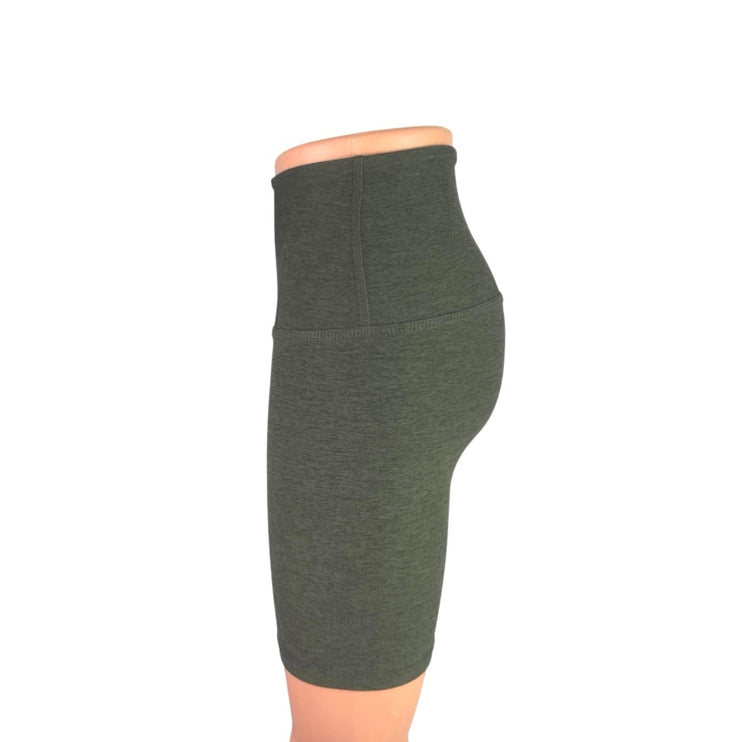 Beyond Yoga Women's Green High Rise Yoga Workout Athletic Biker Shorts Size XXS