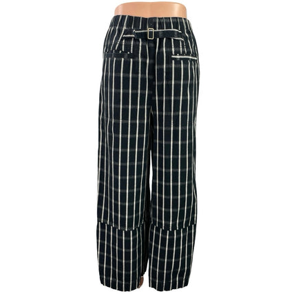 Urban Outfitters BDG Charlie Gingham Baggy Palazzo Wide Leg Trousers Pants Sz L
