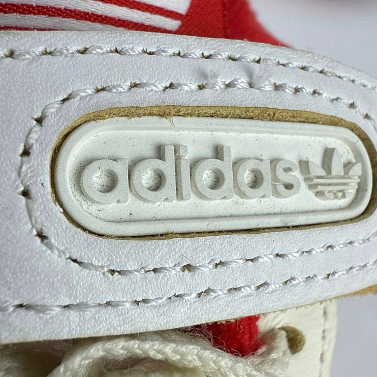 Adidas Forum 84 Men's White Red Low Top Lace Up Athletic Sneaker Shoes Size 8