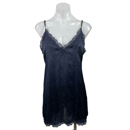 NEW H&M Satin Lace Sleeveless Cami Tank Slip Lingerie Nighties Sleepwear Dress M
