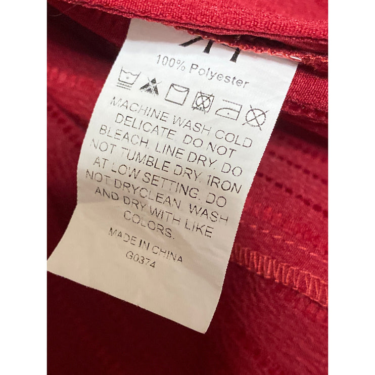 RIHOAS Women's Red V Neck Short Sleeve Button Down Midi Flare A-Line Dress XS