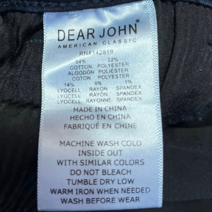 Dear John Rosa Women's Dark Wash High Waist Flare Bootcut Denim Jeans Pants 27