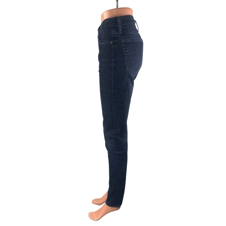 Levi's 721 Women's Black Mid Rise Skinny Slim Y2k Ankle Denim Jeans Size 27