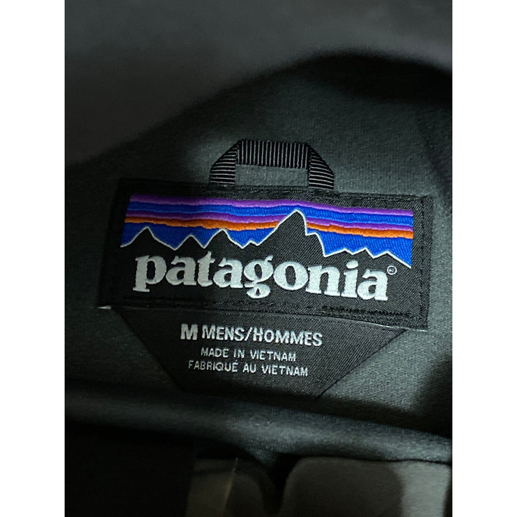 Patagonia Men's Black Full Zip Long Sleeve Hooded Hoodie Windbreaker Jacket Sz M