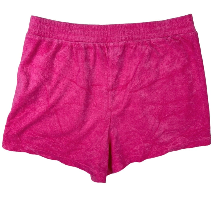 NEW GAP Women's Pink Terry High Waisted Mini Pull On Casual Lounge Shorts Sz M