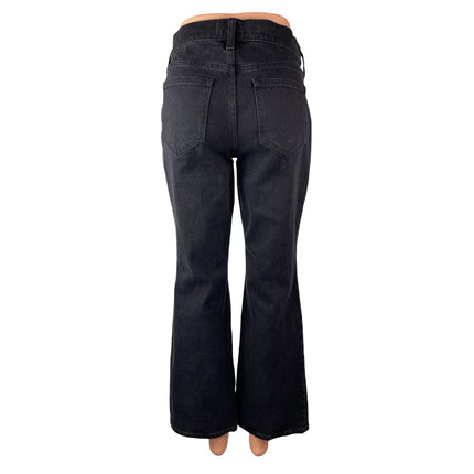 Abercrombie & Fitch Women's Black Low Rise Bootcut Flare Denim Jeans Pants Sz 4