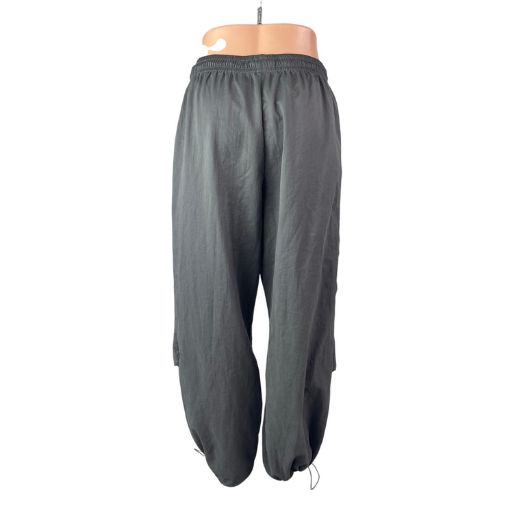 Zara Women's Gray High Rise Baggy Skater Parachute Jogger Sweat Pants Size M