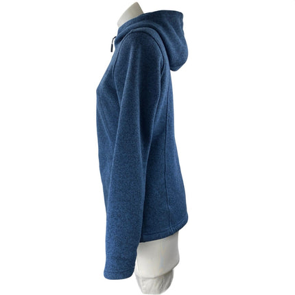 The North Face Crescent Women's Blue Fleece Full-Zip Hooded Hoodie Jacket Size S