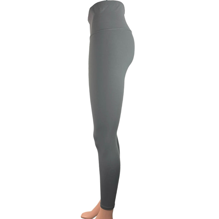 Terez Gray Mid Rise Pull On Ankle Stretch Workout Yoga Athletic Leggings Size S