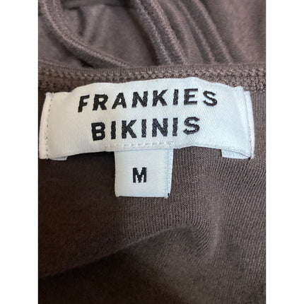 Frankies Bikinis Brown Halter Sleeveless Cutout Beach Cover Up Mini Dress Size M