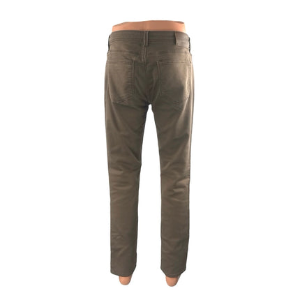 NetWork Mens Khaki Mid Waist Classic Skinny Tapered Slim Chino Trousers Pants 32