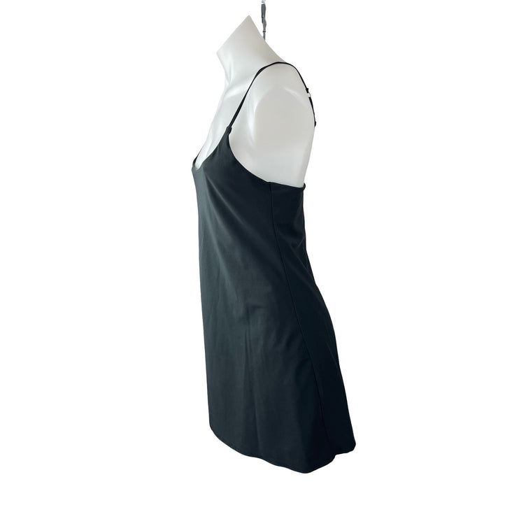 Abercrombie & Fitch Traveler Black Sleeveless Mini Tank Sheath Slip Dress Sz MT