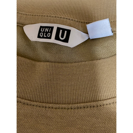 Uniqlo Men's Brown Crew Neck Short Sleeve Comfort Fit Basic Tee T-Shirt Top Sz L