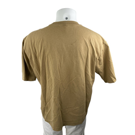 Uniqlo Men's Brown Crew Neck Short Sleeve Comfort Fit Basic Tee T-Shirt Top Sz L