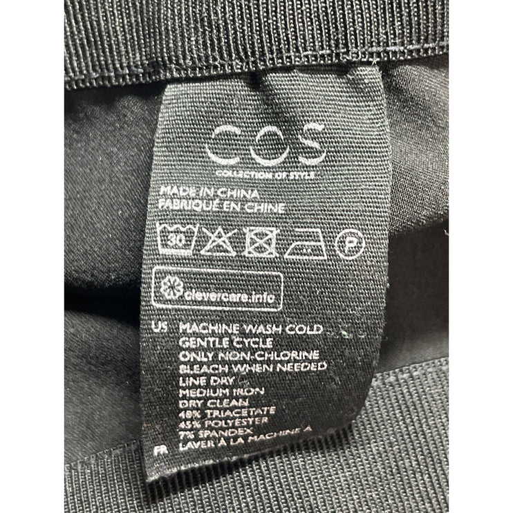 COS Women's Black Mid Rise Pull On Elastic Waist Stretch Leggings Pants Size 4