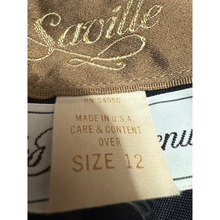 Saville 100% Wool Womens Black Double Breasted Long Sleeve Blazer Coat Jacket 12
