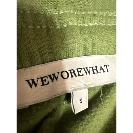 WeWoreWhat Women's Green High Waisted Cropped Tapered Jogger Sweat Pants Size S