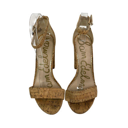 Sam Edelman Yaro Women's Ankle Strap Chunky Block Heel Open Toe Strappy Heels 7