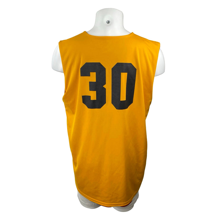 SMASH Athletics Men's Red Yellow NYC Basketball 30 Reversible Jersey Tank Top XL