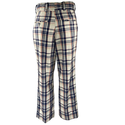 Levi's Panatela Womens Multicolor Plaid Flannel Bootcut Flared Trousers Pants 30
