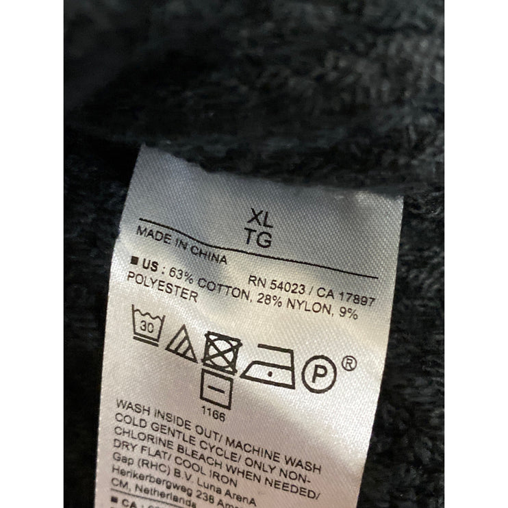 NEW Banana Republic Black Cable Knit Sleeveless Crewneck Tank Sweater Top Size L