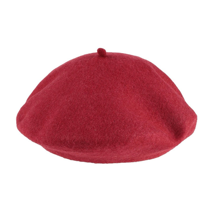 & Other Stories Women's Red Parisian French 100% Wool Classic Beret Hat One Size