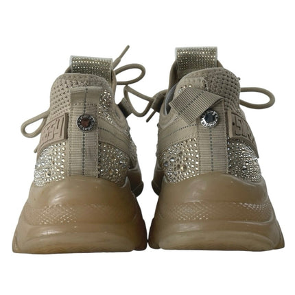 Steve Madden Maxima Maxilla R Rhinestone Lace Up Chunky Sneakers Shoes Size 9.5