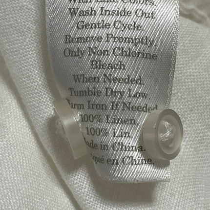 Everlane Mens White Short Sleeves Collared Pocket Casual Button Down Shirt Top L