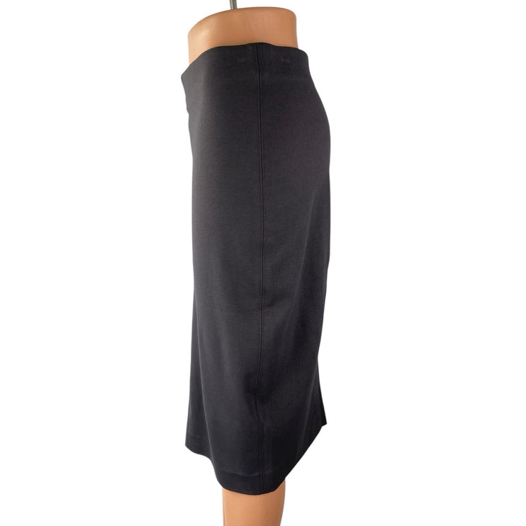 Aritzia Wilfred Women's Black High Rise Business Midi Bodycon Pencil Skirt Sz M