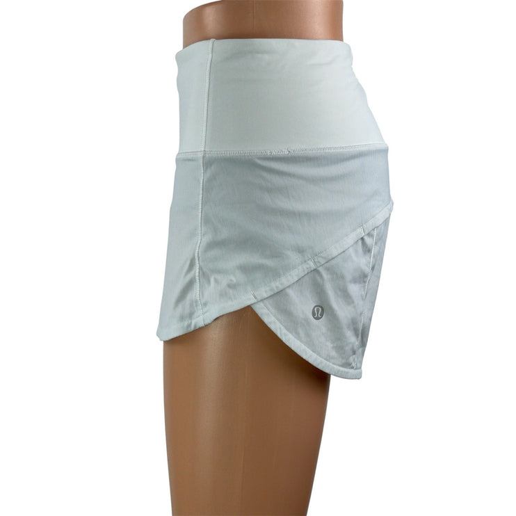 Lululemon Run Women's Black White Elastic Waist Athletic Speed Running Shorts 4