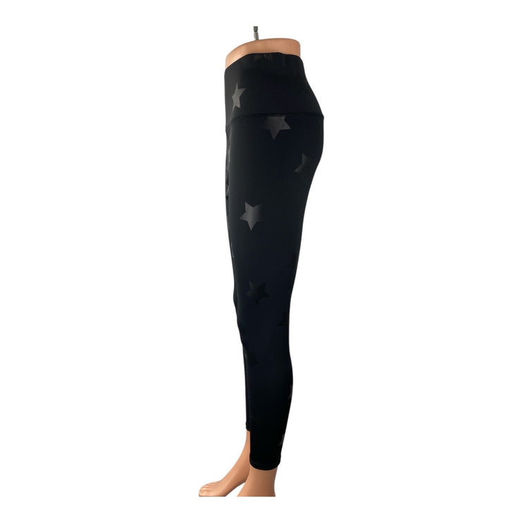 Terez Women's Black Star Starry Yoga Workout Running Athletic Leggings Pants M
