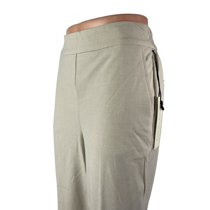 NEW Zara Women's Beige High Waisted Straight Leg Trousers Dress Pants Size S