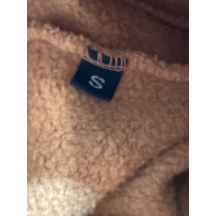RIC3 Women's Tan High Waisted Fleece Lined Tapered Jogger Sweat Pants Size S