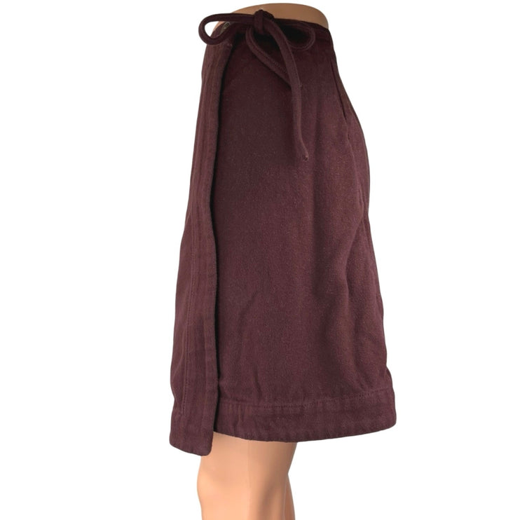 Madewell Women's Brown High Waisted Casual Wrap Mini A Line Skirt Size 2