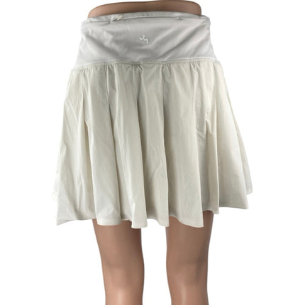 Joy Lab Womens White Pleated A Line Tennis Golf Athletic Mini Skort Skirt Sz XL