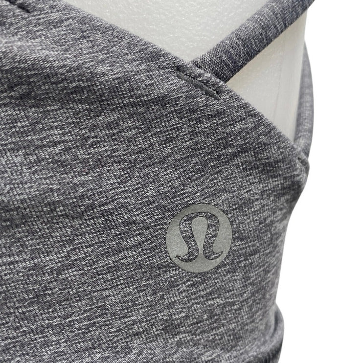 Lululemon Free To Be Serene Gray Sleeveless Strappy Sports Bra Crop Tank Top 6