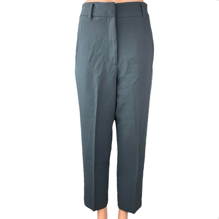 Aritzia Wilfred Women's Gray High Waisted Straight Trouser Dress Pants Size 4