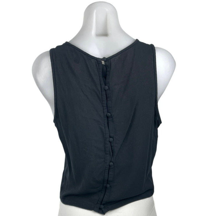 Banana Republic Women's Black Sleeveless Yoga Workout Athletic Tank Top Size M