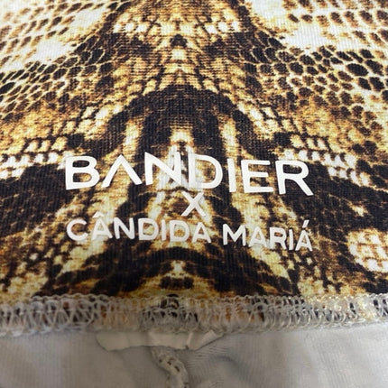 All Access x Bandier Tan Snakeskin Animal Print Yoga Athletic Leggings Pants S