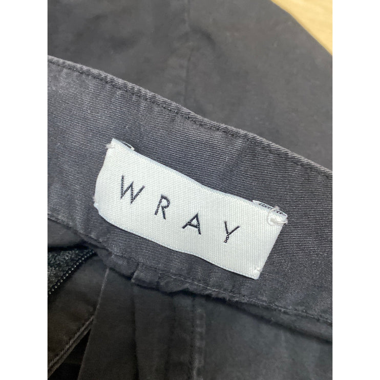 Wray Black High Waist Pleated Baggy Barrel Carrot Wide Leg Trousers Pants Size 6