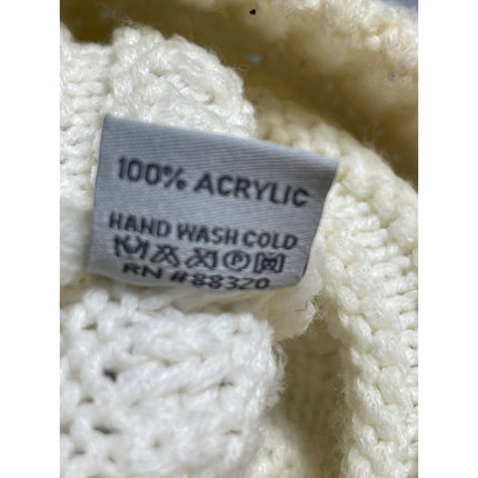 C.C Baby Girl Kids White Knit Bear Pom Pom Knit Winter Snow Beanie Hat OS