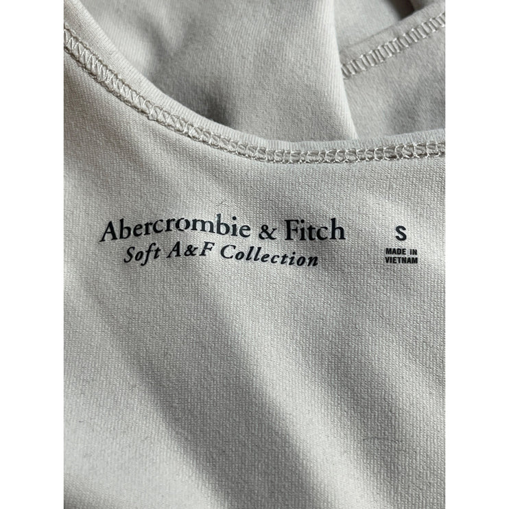 Abercrombie & Fitch Beige One Shoulder Thong Cutout Tank Bodysuit Top Size S