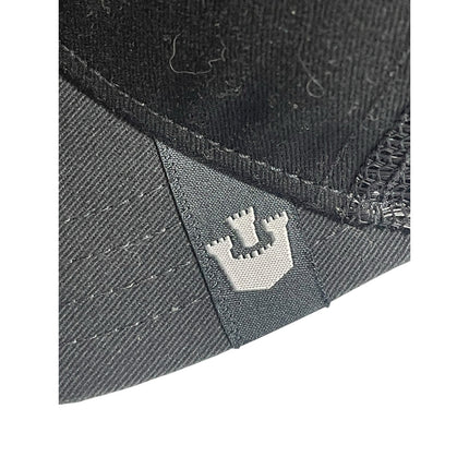 The Farm Goorin Bros Black Mesh Leopard Logo Adjustable Snap Trucker Cap Hat OS