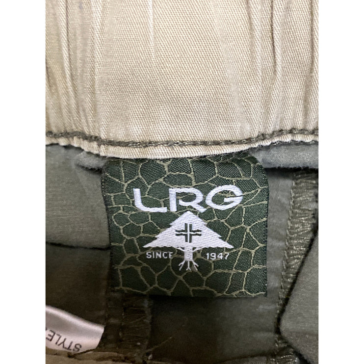 LRG Women's Green High Waisted Carrot Tapered Jogger Trousers Pants Size 34