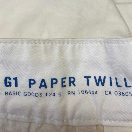 G1 Goods Paper Twill Women's White High Waist Straight Pencil Denim Jean Skirt 2