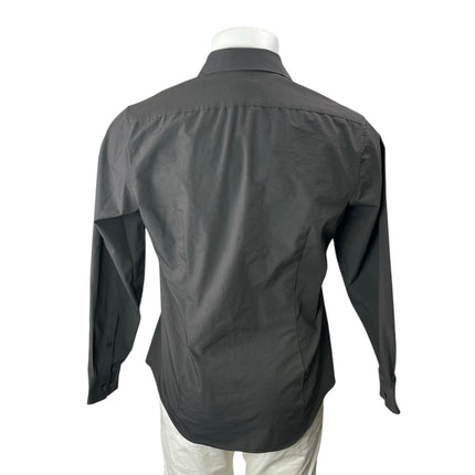 Calvin Klein Men's Gray Extreme Slim Fit Long Sleeve Button Up Dress Shirt 32/33