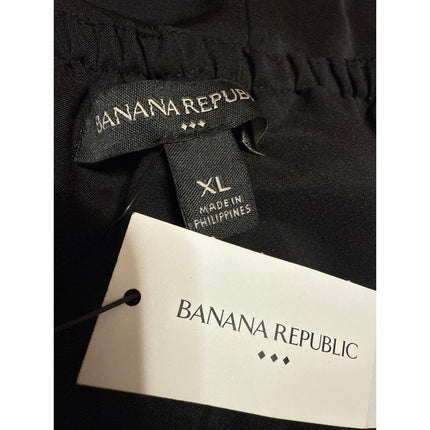NEW Banana Republic Black Strapless Sweetheart Bandeau Tube Blouse Top Size XL