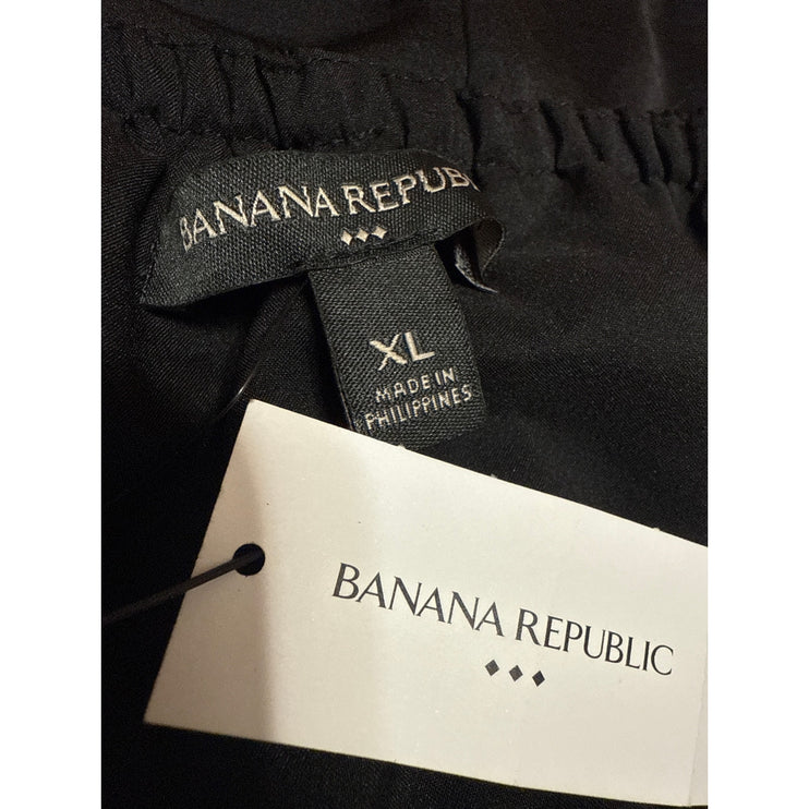 NEW Banana Republic Black Strapless Sweetheart Bandeau Tube Blouse Top Size XL