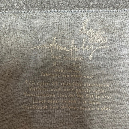 Free People Women's Gray Seamless Mid Rise Activewear Fitness Biker Shorts Sz M
